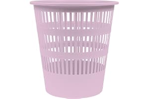 DONAU D307-23 papperskorg papperskorg papperskorg 12 liter/lila/rosa pastellfärg/plast/för kontor kök stabil ekologisk PP-pro