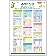 Beshdomp Modern Gout Diet Food Chart Posters Low Moderate High Diet Guide Canvas Wall Art Cheat Sheet Low Purine Foods Prints Painting For Home Bedroom Dorm Wall Decor 12x16in Unframed