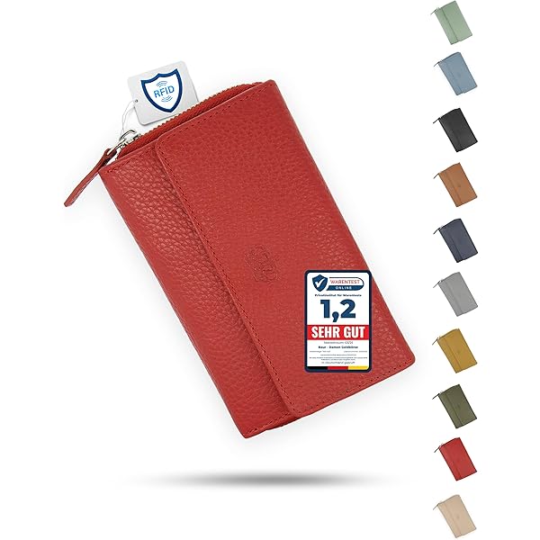 irisaa Leren suède portemonnee voor dames, lange portemonnee, RFID- bescherming, 21 kaartvakken, grote portemonnee, vintage design, used look, Eén maat