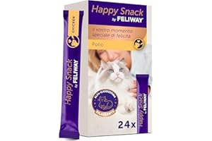 Happy Snack by FELIWAY – Gustosi snack calmanti per gatti, 24 stick – Aiuta il tuo gatto a sentirsi più tranquillo e rafforza il legame tra di voi.