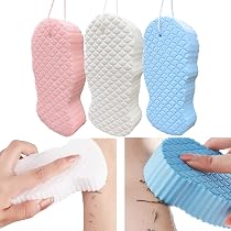 2 Stück Badeschwämme Aus Naturmaterial – Super Weich, 15,5x10 Cm, Mit Aufhängeschnur | Peeling-Schwamm Für Körper & Gesicht