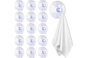 Dreamark 60 Stück Saugnapf Haken Ø 4cm Transparent, Saughaken mit Stabilem Kunststoffhaken, Wandhaken für Bad & Küche, Glas, Spiegel, Fliesen, Fenster – Wiederverwendbare Mehrzweck-Halterung