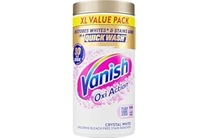 Vanish Gold Oxi Action Stain Remover & Whitening Booster Powder For Whites 1.9 kg | Removes Tough Stains Even at 20°C | Restores Whiteness of Greyed Fabrics (Packaging May Vary)