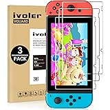 ivoler [3 Pack] Compatible with Nintendo Switch Screen Protector, [Tempered Glass] Film for Nintendo Switch - [9H Hardness] [