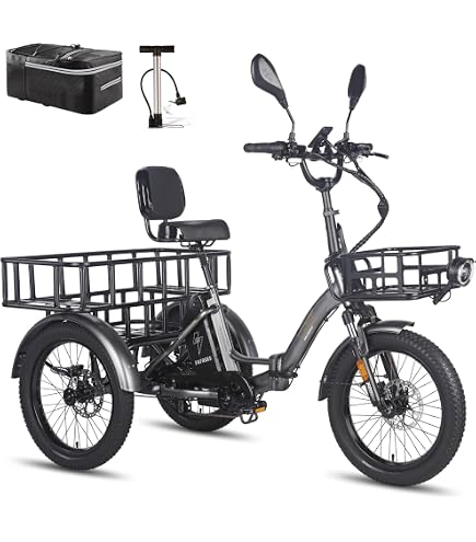 PHILODO Adult Electric Bike 26 x 4.0 Inch Fat Tire 48V 17.5Ah