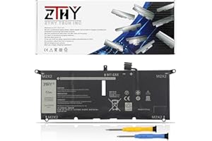 ZTHY K KYUER DXGH8 Laptop Batería para DELL Inspiron 13 7000 7390 7391 7490 5390 5391 XPS 13 9370 7390 9380 2019 DELL Latitude 3301 E3301 Vostro 13 5000 5390 5391 P82G001 Convertible 52WH Notebook Battery