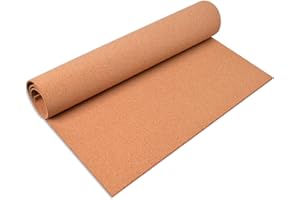 OKYDOKY 6mm Cork Board Roll, Thick Cork Boards for Walls,24 * 36in/61 * 92cm Cork Board Roll for Office, Home, School(61 * 92cm,N)
