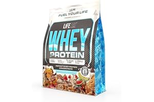 Life Pro Whey 1Kg | Alimento Deportivo, 78% Proteína Concentrado de Suero, Protege Tejidos, Anticatabolismo, Crecimiento Muscular y Facilita la Recuperación (1 kg, BAG VANILLA ICE CREAM)