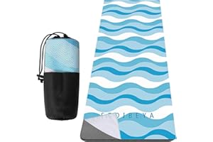 HWEEWANX Yoga Handtuch rutschfest,Yogamatte Handtuch,rutschfest Yogadecke,YogaHandtuch aus Mikrofaser,Schnell Trocknendes YogaHandtuch Stranddecke