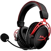 HyperX Cloud Alpha Wireless - Gaming Headset for PC, 300-hour battery life, DTS Headphone:X Spatial Audio, Memory foam, Dual 