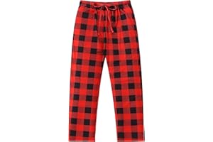 Pilipulu Jungen Schlafanzughose Mädchen Pyjamahose Kinder Weihnachtshose Lang Hosen Elastische Taille Freizeithose mit 2 Taschen 7-16 Jahre