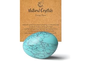 XIANNVXI Polie Cristal Turquoise Pierre Cristal Turquoise Pierre de Cristal de Guérison Naturelle Pierre de Cristal Pierres Précieuses Cristaux