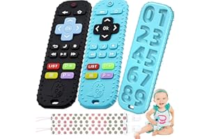 OKONKN mordedor bebe refrigerante，Control Remoto mordedores bebes a partir de +4 Meses，Con diseño de botones y números