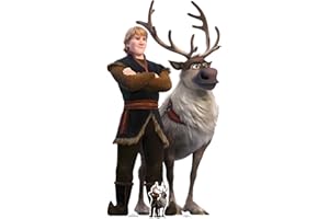 STAR CUTOUTS SC1423 Ltd Kristoff und Sven Karton-Ausschnitt, lebensgroß, perfekt für Fans, Partys und Veranstaltungen, Höhe 195 cm, Breite 101 cm