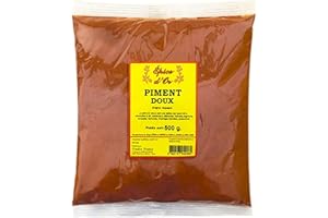 Piment Doux 500g en Poudre - Epice d'Or, sans additif, sans colorant, sans arôme artificiel, 100% Naturel