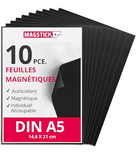Points Magnétiques Flexibles Magflex 20mm - 88 Par Feuille A4, Auto-adhésif, Neuf