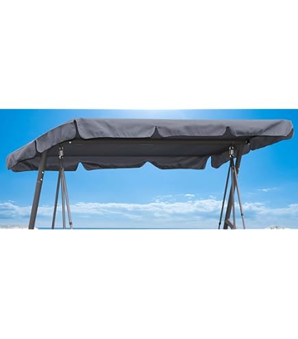 Copricuscino Per Altalena Da Giardino - Impermeabile E AntiUV Per 3 Posti - Foto 7