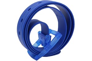 MESHIKAIER 45 * 1.4 Pouces Bonbon Couleur Fashion Ceinture Unisexe en Silicone avec Boucle Plastique