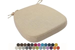 SEOKOR Chair Cushion Kitchen, Memory Foam Chair Pads, 40x38/43x40/43x42cm with Ties Non-Slip Chair Pads，Outdoor Indoor Seat Cushion for Dining Office Garden Chair(Color10,40x38x5cm)