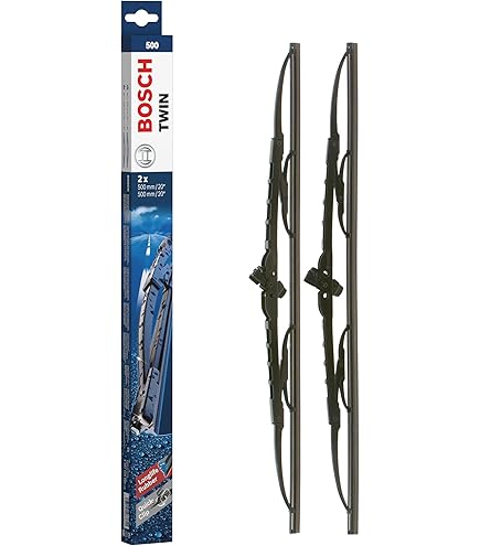 Spazzole Tergicristallo CARALL 2 Pezzi - 650mm E 400mm, Gomma Ibrida, Attacco Universale U