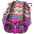 Warooma 12pack Unisex Retro Masquerade Masks,Half Face Mask Venetian Mask Wedding Props Mardi Gras Halloween Party Decoration Costume