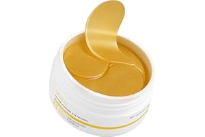 Divelle Parches de Hidrogel para Ojos Oro 24K – Reduce Ojeras y Fatiga en Minutos, Hidratación Intensa y Restauración Profunda con Vitaminas C y E, Aloe Vera y Ácido Hialurónico (30 Pares/60 uds)