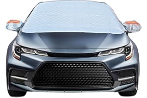 UYTAG Auto Frontscheibe Abdeckung, Windschutzscheibe magnetische Schnee Abdeckung Protector Heavy Duty Ultra dick mit Seitenspiegel Abdeckung Schnee EIS Frost Sonne UV-beständig bei jedem Wetter（170x143cm