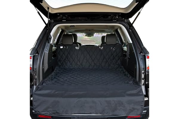 HCMAX Grand Véhicule Housse de Siège Coffre Protection Chien Couverture de Revêtement de Cargaison Animal de Compagnie Tapis Antidérapant Imperméable Universel pour Les Camions Jeeps de SUV - XL