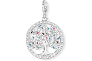 Thomas Sabo Damen Charm-Anhänger Tree of Love bunt 925 Sterling Silber 1667-473-7