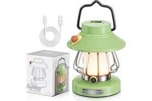FANHAO LED Camping Light, Battery Powered Kids Tent Lantern with 3 Modes, Portable Kids Night Light with Eye Protection, Rechargeable Lamp for Camping, Hiking, Emergency, Backpacking, Essentials Gift