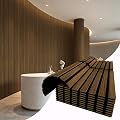 Vieshful Panneaux Acoustiques Muraux Bois Flexibles 20 pièces 28x40cm Noyer | Bois naturel, Absorption acoustique, Murs courbes, Colonnes, Pose DIY facile, Design 3D