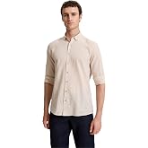 Pierre Cardin Erkek Koyu Bej G&ouml;mlek Desenli 50325355-VR088