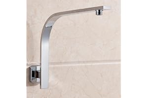 BAGNOCLIC Braccio doccia quadrato rialzato a sbalzo, 30 x 30 cm