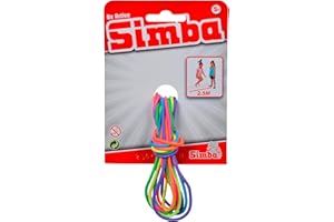 Simba 107302096 Rubber Twist, Bouncy Rubber, Rainbow Colours, Length 3 Metres, Stretched Double Length 2.5 Metres, from 5 Years