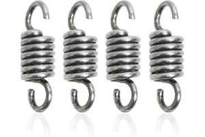 SOPWMAP 4 Piezas Resortes de Tensión de Acero Inoxidable 50mm, Muelles de Extensión, Diámetro Exterior de 16 mm y Diámetro de Alambre de 3 mm, para Maquinaria, Muebles y Más