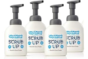 SCRUBBINGTON'S Scrubbingtons Scrub Up Children's Foaming Hand & Face Wash - Aloe Vera for Sensitive Skin 4 x 200ml