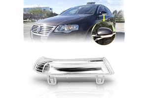 TangMiGe Blinker für Volkswagen VW GTI, Golf 5/6 Wagon/Plus, Sharan, Eos, Jetta 3, Passat; SEAT Alhambra; SKODA Superb mit E-Markierung, 1 Stück Links, Spiegel Blinker Seitenblinker Blinkleuchte