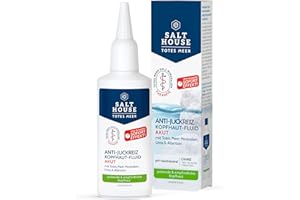 ‎SALTHOUSE Salthouse Totes Meer Therapie Anti-Juckreiz Kopfhaut-Fluid Akut, beruhigende Leave-on-Pflege ohne Ausspülen, mit Panthenol & Niacinamid, bei Kopfhautjucken, 75ml
