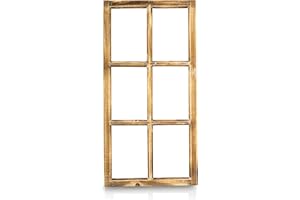 Blümelhuber Finestra decorativa vintage in stile rustico, decorazione vintage da appendere, in legno