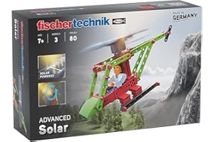 fischertechnik 544616 Advanced Solar Hubschrauber, ‎7 Jahre to 99 Jahre, 27.99 x 6.48 x 18.01 cm, Sortiert, Mehrfarbig/Meereswellen (Ocean Tides)
