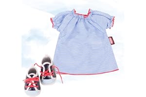 Götz 3403211 Set per bambole Marinaio - Vestiti per bambole per bambole. M da 42 a 46 cm e taglia bambola in piedi. XL da 45 a 50 cm - set da 3 pezzi