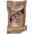 US MRE Meal Ready to Eat, Army Ration EPA, Assorted Menus, CHILI with BEANS