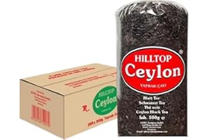 ROLAND GERMANY Hilltop Ceylon Dunkler Tee – 1 Stück Schwarztee Blatt-Tee aus Sri Lanka – Aromatischer – 500g / 800g / 1000g – Yaprak Çayı im Beutel (500gr)