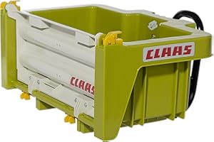 Rolly Toys 408924 rollyBox Claas Transport Tray for Pedal Tractor (Children from 3-10 Years, Tiltable Tailgate ABN.), Light Green