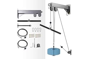 Generisch Système de poulie de fixation murale de fitness, système de poulie de câble de poids pour la gym, machine à câble LAT Pull Down et Low Row Cable Machine, équipement de station de câble