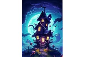 DIUJHUUY 5D Diamond Painting & Digital Painting Kits - DIY Cartoon Animated Castle Theme Full Rhinestone Art Picture,Craft Supplies for Kids and Adults, Perfect Home Wall Decor Gift - 30x40cm