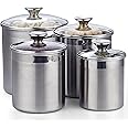Cooks Standard 02553 4-Piece Canister Set, Stainless Steel