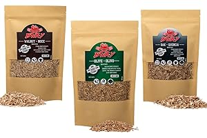 BWAY Legno per Affumicatore da Cucina - Olivo, Noce e Quercia | Ebook Omaggio con 20 Ricette (1x400 ml)