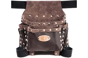 FERRARI PELLE Etrusca morbida - Borsa in Vera Pelle, Colore Testa di Moro, Rivetti Cromati, Fatto a mano in Italia, Cintura non Inclusa