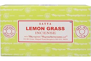 Satya Nag Champa Incense Sticks - Box 12 Packs (Lemon Grass)